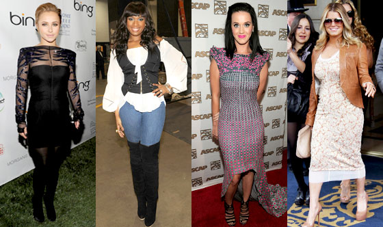 Hayden Panettiere, Jennifer Hudson, Katy Perry, Jessica Simpson Hayden Panettiere, Jennifer Hudson, Katy Perry, Jessica Simpson